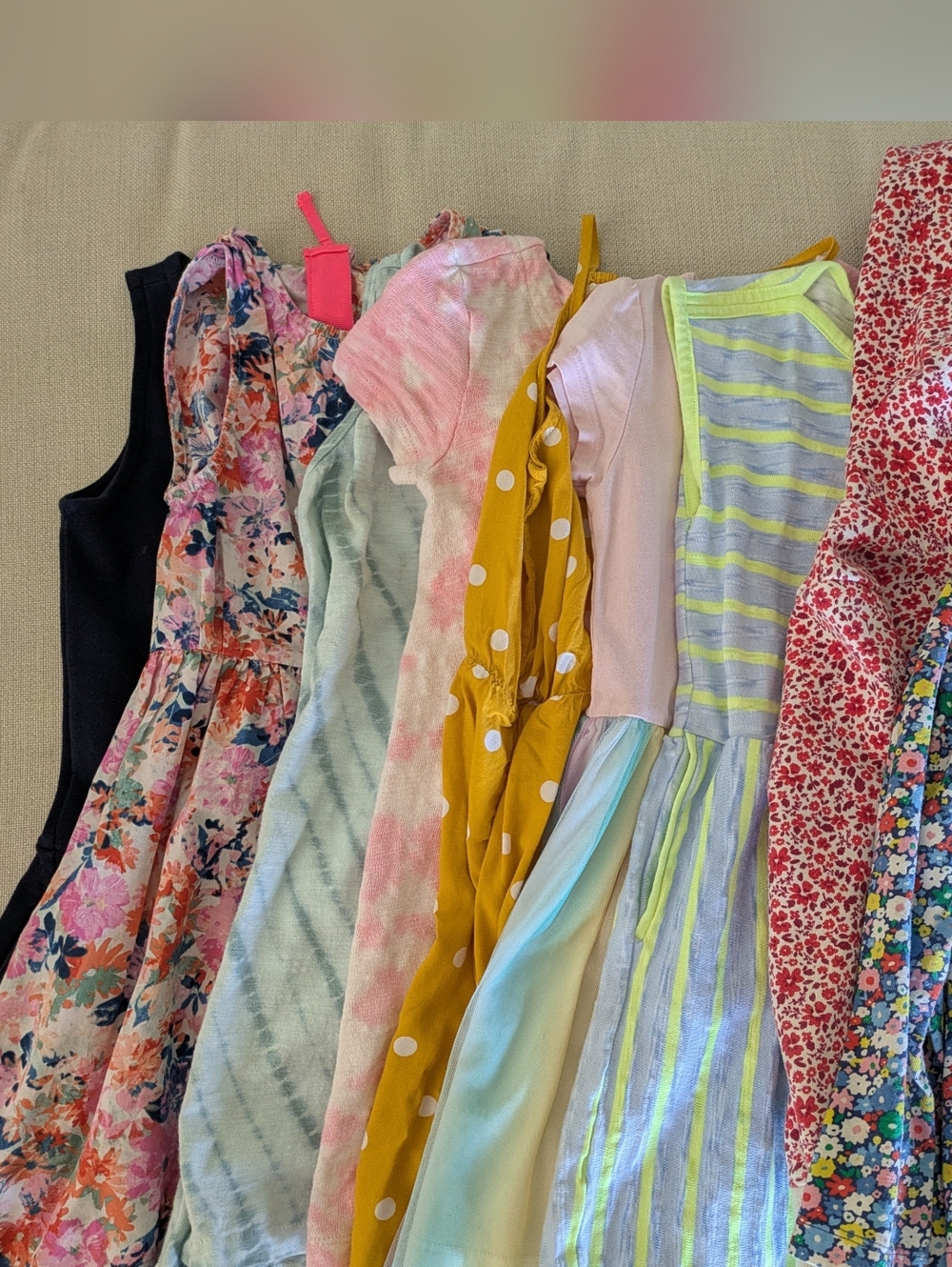 Lot of 9 Girls Size 4/5 Dresses, Hoody, Shirt - Crewcuts, GAP, Cat & Jack, Etc